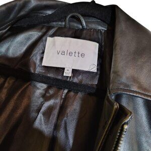 Valette Coat, Size XL, Black Leather.